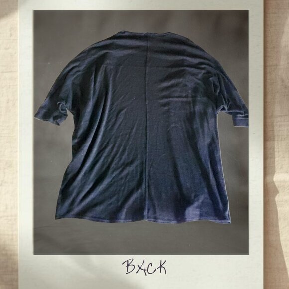 APT. 9 Black Open Front Drape Cardigan | Size L - Picture 4 of 5